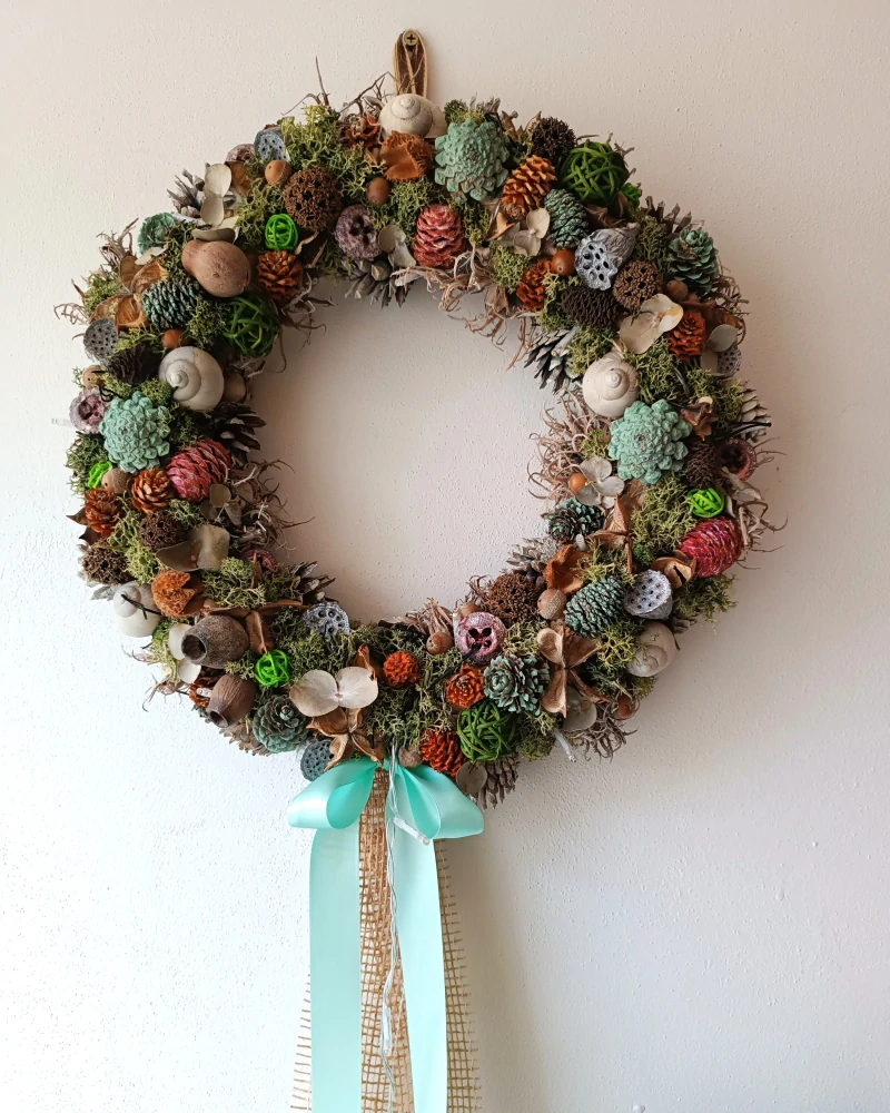 Barevný svítící věnec