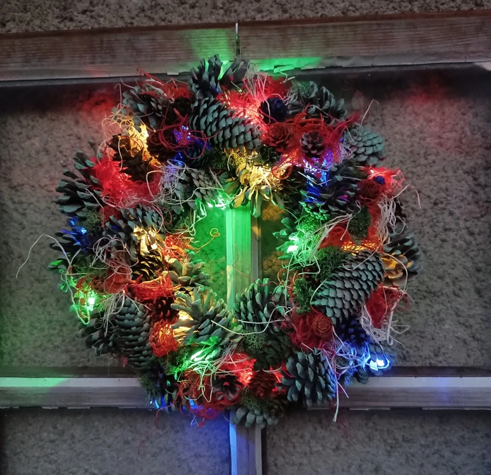 Barevný svítící věnec II.