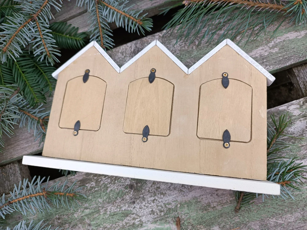 Tři domečky - fotorámeček 