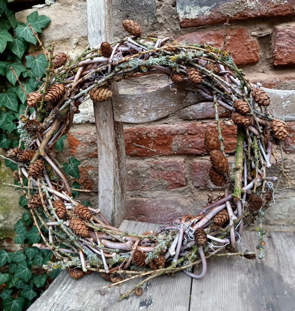 Venkovní zimní věnec