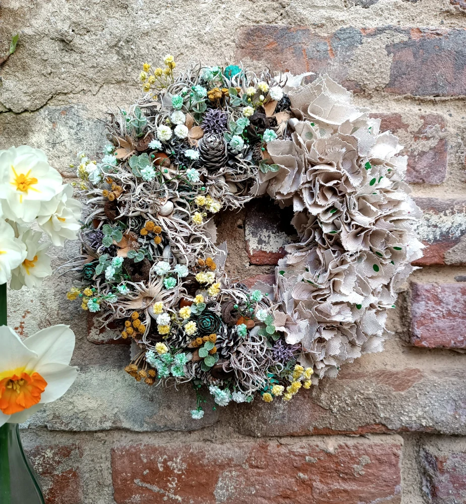 Vintage celoroční věnec 