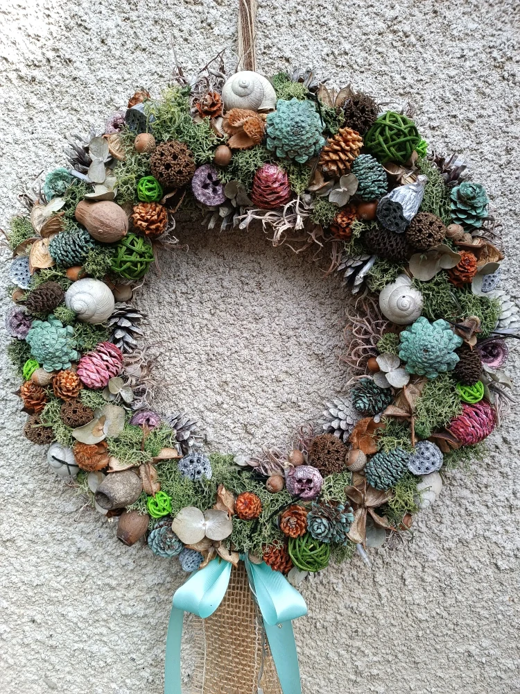 Barevný svítící věnec