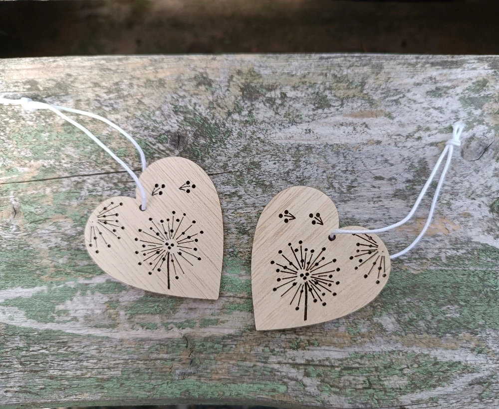 Srdce s chmýřím pampelišky 