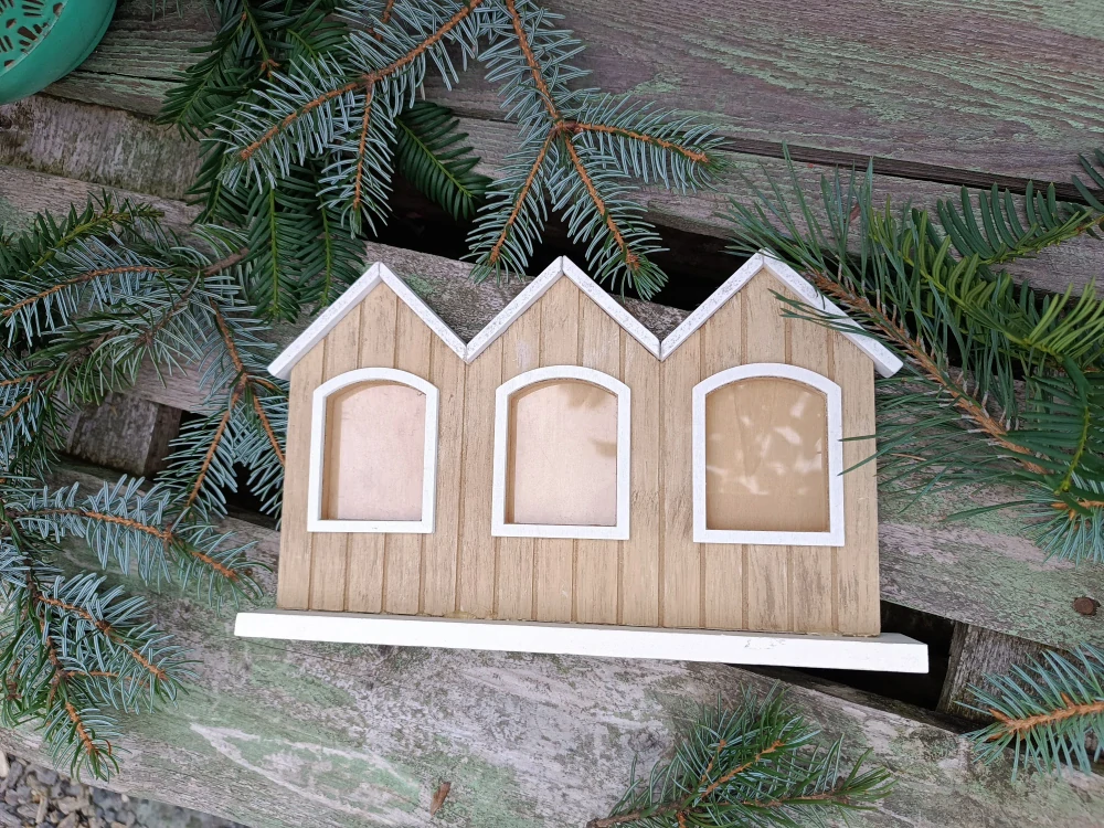 Tři domečky - fotorámeček 