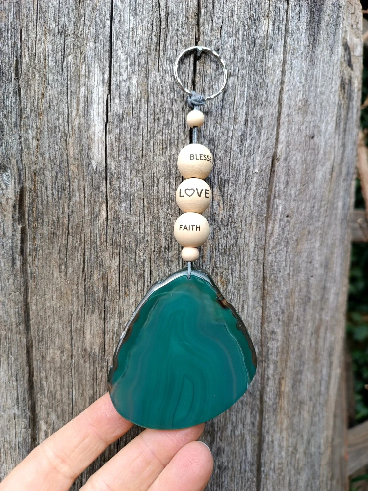 Víra a láska / achátový amulet 