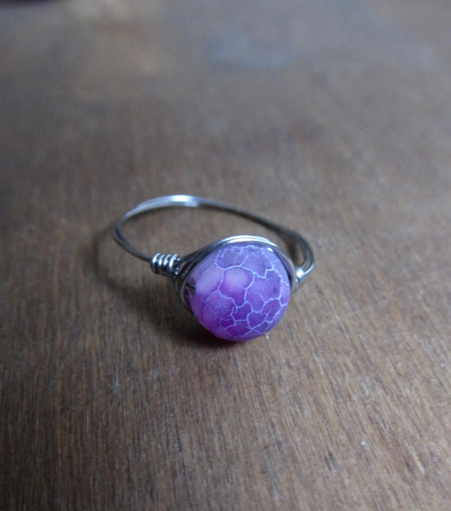 Achát krakelovaný matný, mix barev