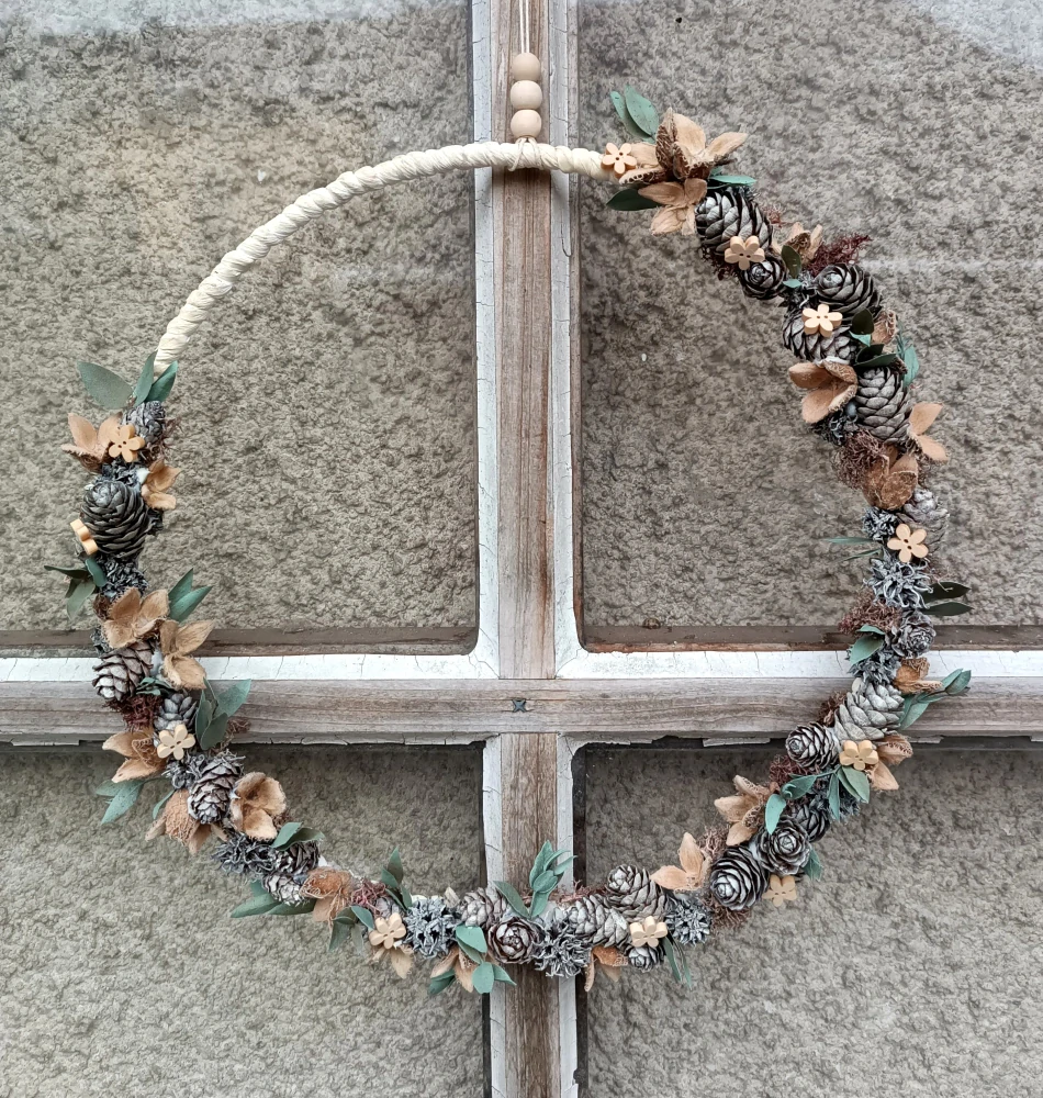 Celoroční věnec kruh