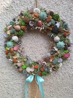 Barevný svítící věnec