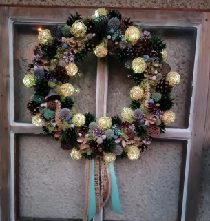 Velký svítící věnec 