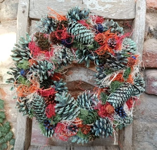 Barevný svítící věnec II.