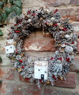 Domečky v zimní krajině