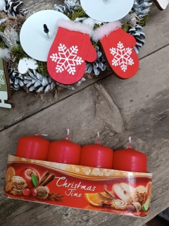 Červené voňavé svíčky