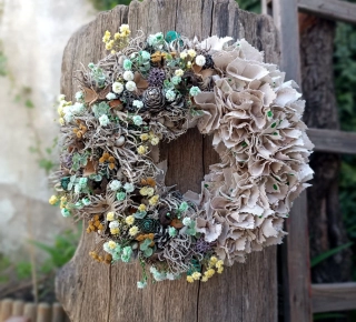 Vintage celoroční věnec 