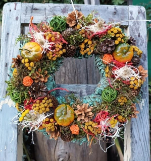 Věneček s dýněmi 