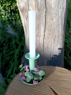 Letní svícen s eukalyptem 