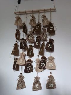 Adventní kalendář v přírodním kabátku